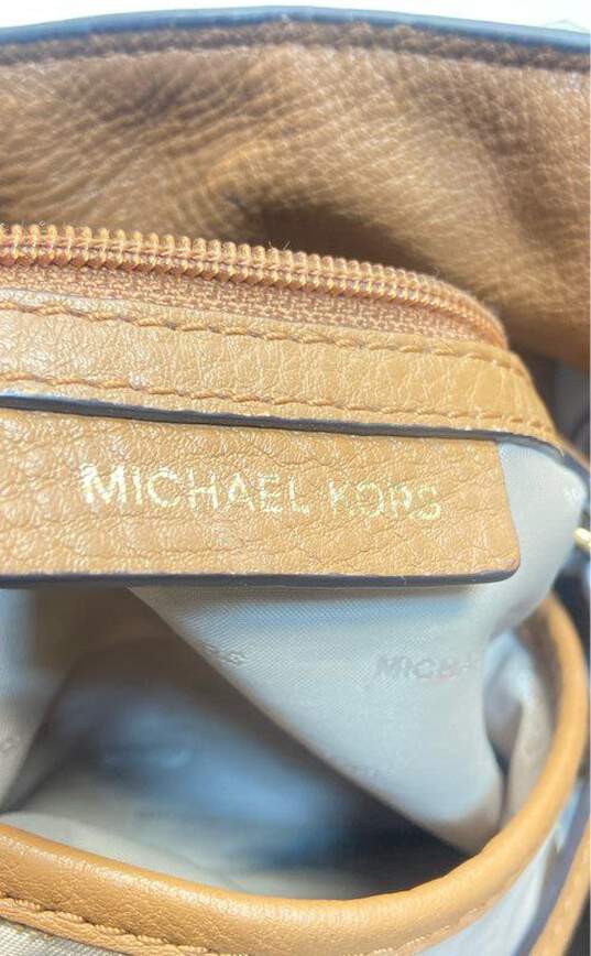 Michael Kors Brown SIgnature Canvas Shoulder Tote Bag image number 5