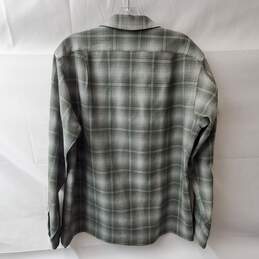 Pendleton Green & White Plaid Button Down Shirt Size M alternative image