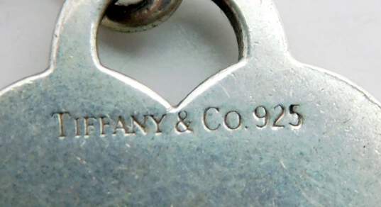 Tiffany & Co 925 Heart Tag Cable Chain Bracelet 34.9g image number 5
