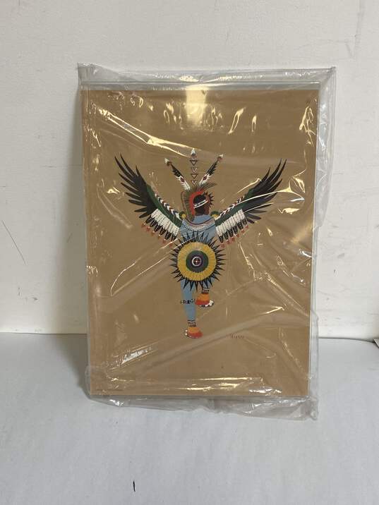 Native American Kiowa Art Lot of 4 Print by Bell Editions Traditional Framed image number 3