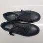 AUTHENTICATED Versace Versus Safety Pin Black Leather Sneakers Size 40 image number 5