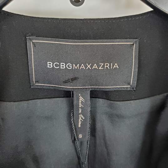 BCBGMAXAZRIA Women Black Blazer S NWT image number 3
