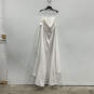 NWT Womens White Pleated Square Neck Strapless Wedding A-Line Dress Sz 24W image number 2