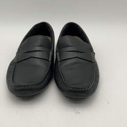 NIB Mens M22420 Black Leather Moc Toe Slip-On Loafer Shoes Size 11 M