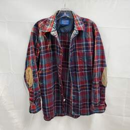 Pendleton Pure Wool Button Up Flannel Shirt Size L