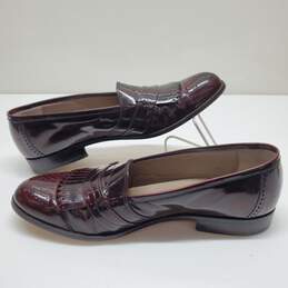 Bally Italy Men's Loafers Dress Shoes Size 10-Burgundy