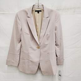 NWT Lafayette 148 Pink Blush Virgin Wool Blazer Size 2