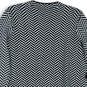 NWT Womens Gray Black Chevron Long Sleeve Crew Neck Sheath Dress Size L image number 4