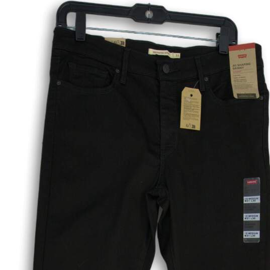 NWT Levi's Mens 311 Black 5-Pocket Design Shaping Skinny Leg Jeans Size 31x30 image number 2
