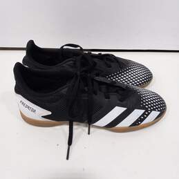Adidas Women's Black Leather Indoor Soccer Shoes Size 6 alternative image