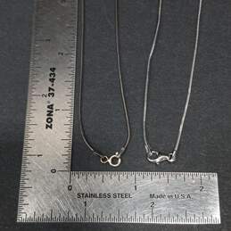 Bundle of 5 Sterling Silver Chain Necklaces - 30.0g alternative image