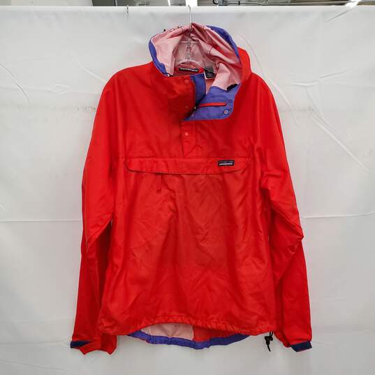 VTG Patagonia MN's Red & Blue Anorak Windbreaker Size M image number 1