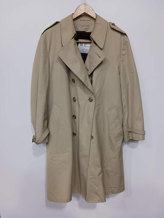 Buy the London Fog Beige Trench Coat Men's Size 42 Short | GoodwillFinds