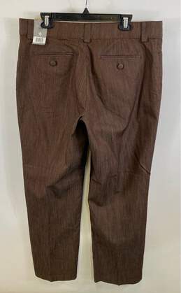 NWT Lee Womens Brown High Rise Flat Front Stretch Trouser Pants Size 16W alternative image