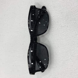 Mens Gray Tort Frame UVA Protected Polarized Black Lens Square Sunglasses