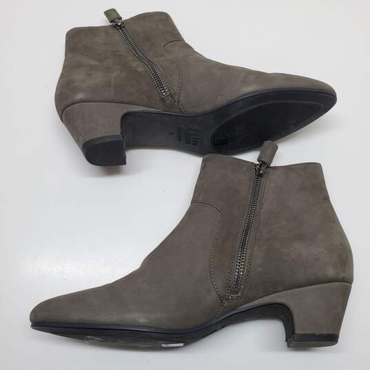 Eileen Fisher Women's Gray Leather Ankle Boots Size 7 image number 5