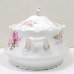 Vintage White Floral Bavarian Serving Pot alternative image