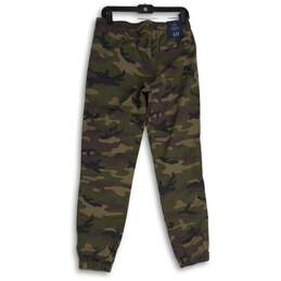 NWT Gap Mens Green Brown Camouflage Elastic Drawstring Waist Jogger Pants Sz XS alternative image