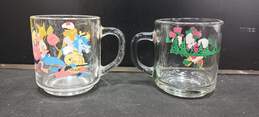 Vintage Pair of Disney Glass Cups alternative image