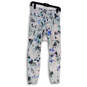 Womens Multicolor Floral Elastic Waist Pull-On Ankle Leggings Size Small image number 1