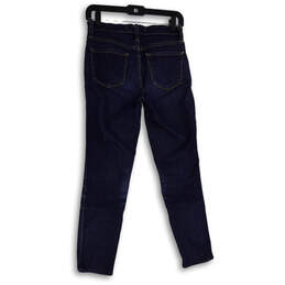 Womens Blue Denim Medium Wash Pockets Stretch Skinny Leg Jeans Size 26 alternative image