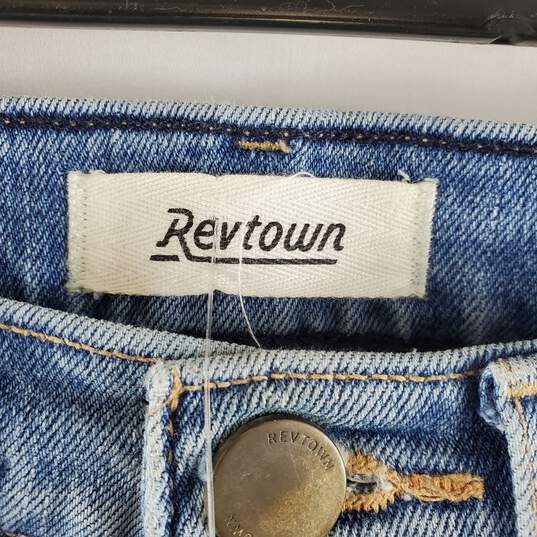 Revtown Women Blue High Rise Straight Jeans Sz 25 image number 3