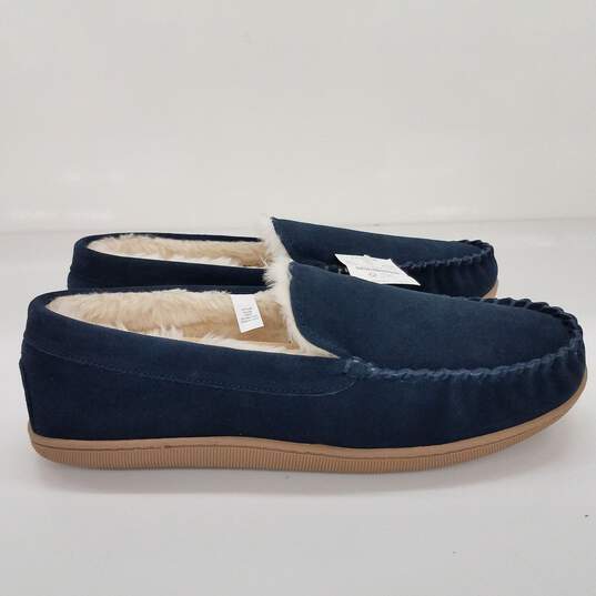 J. Crew Faux Fur Suede Moccasin Men's  Slippers Size 10 image number 2