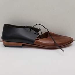 Sevilla Smith Leather The Javian Flats Brown Black 7.5