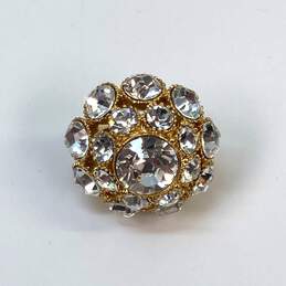 Designer Kate Spade Gold-Tone Putting On The Ritz Sparkling Crystal Band Ring alternative image