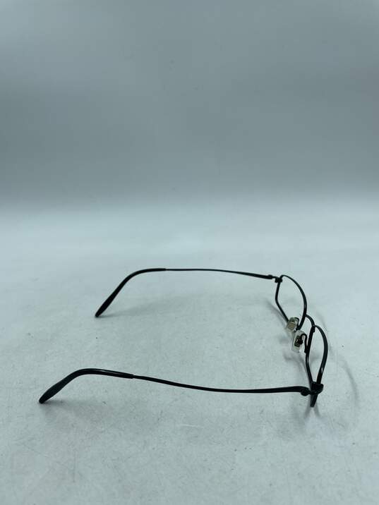 Calvin Klein Black Slim Rectangle Eyeglasses image number 5