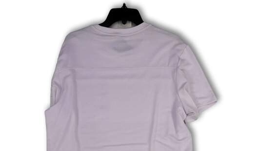 NWT Mens White Crew Neck Media Pocket Stretch Pullover T-Shirt Size Large image number 4