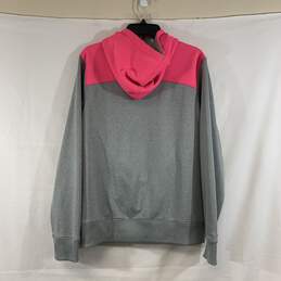 Women's Grey/Pink Under Armour Hoodie, Sz. XL alternative image