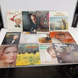 12pc Vintage Bundle of Country Folk Music Vinyl Records