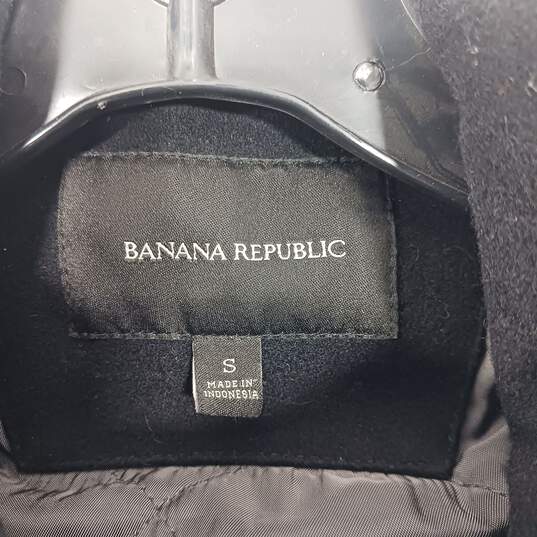 Banana Republic Women's Black Wool Blend Full Zip Jacket Size S image number 3