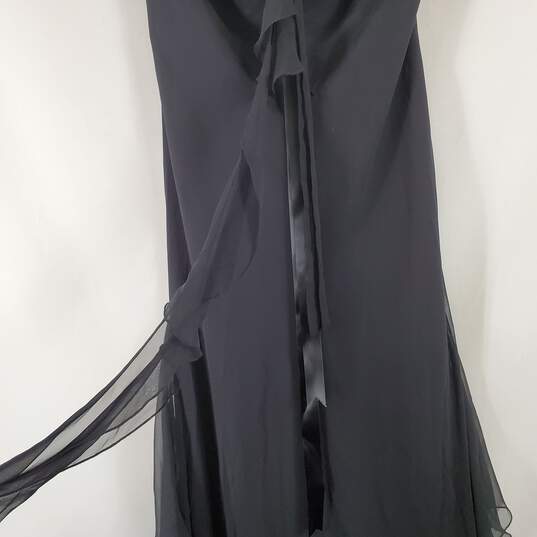 A.B.S Evening Women's Black Pleated Dress SZ 12 NWT image number 3