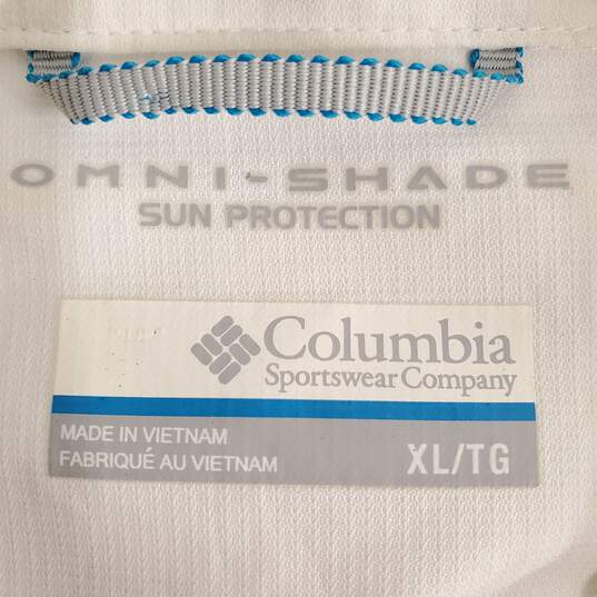 Columbia Women White Button Up XL image number 3