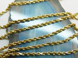 14K Yellow Gold Rope Chain Necklace 3.9g alternative image