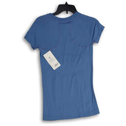 NWT Womens Blue Crew Neck Short Sleeve Activewear T-Shirt Size S/P alternative image
