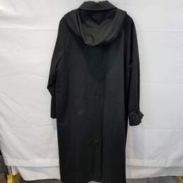 Pendleton Long Sleeve Black Button Down Hooded Trench Coat Jacket Adult Size 16 alternative image