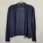 Eileen Fisher navy blue knit open front cardigan sweater XXS image number 1