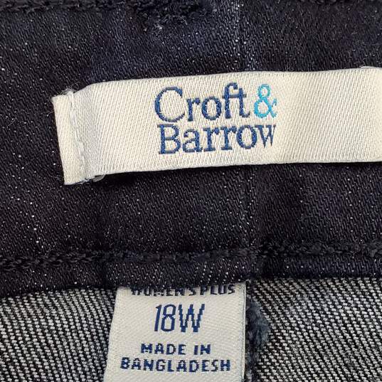 Croft & Barrow Women Blue Capri Jeans Sz 18W NWT image number 3