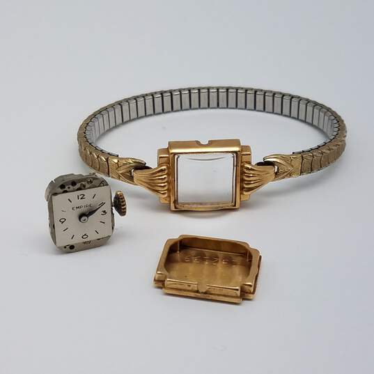 14k Gold Empire 14mm 17 Jewels Wind Up Watch 13.3g image number 2