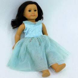 American Girl Brown Hair Blue Eyes W/ Recital Gown Dress