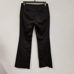 Womens Black Pockets Flat Front Wide-Leg Formal Dress Pants Size 2 alternative image