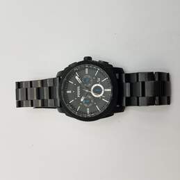 Fossil Chronograph Watch with Date on  Black Dial FS4552  121411 Runs, New Battery