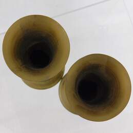 Set of Brass  Etched Bud Vases alternative image