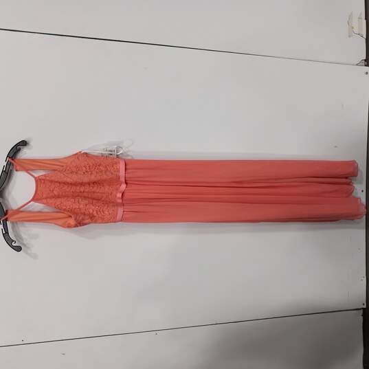 Women's Long Lace Mesh Sleeveless Dress Sz 4 NWT image number 1