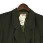 Talbots Womens Green Long Sleeve Double Breasted Blazer Jacket Size 16 image number 3