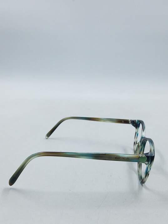 Tiffany & Co. Blue Tortoise Browline Eyeglasses image number 5