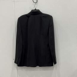 NWT Ellen Tracy Womens Black Notch Lapel Long Sleeve Three Button Blazer Size 14 alternative image
